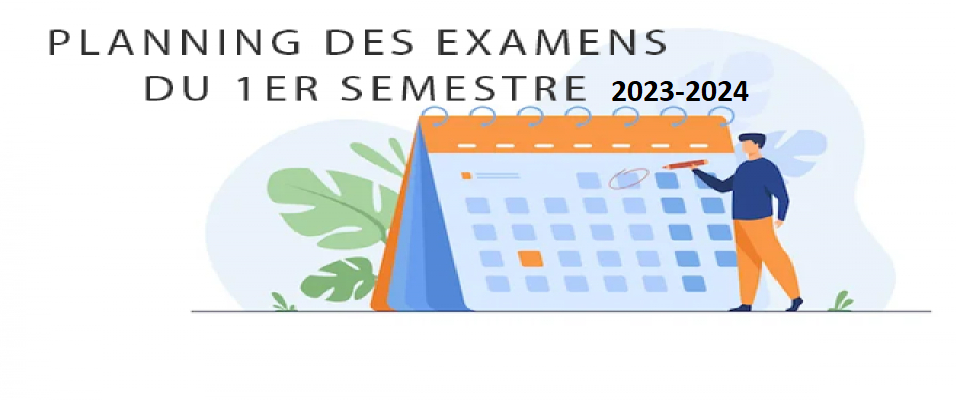 Planning Des Examens Du 1er Semestre 2023 2024 University Of Tlemcen